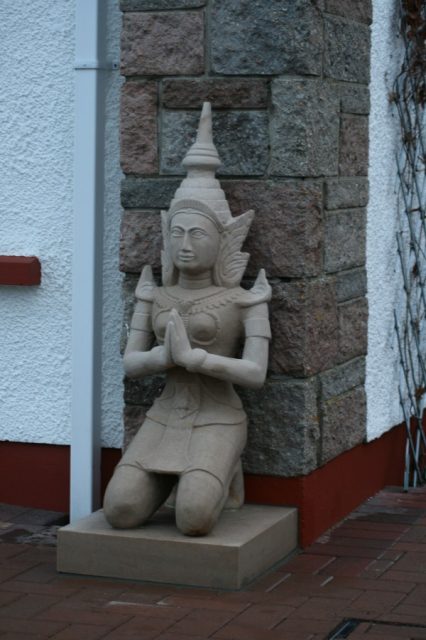 Thai godess statue outside